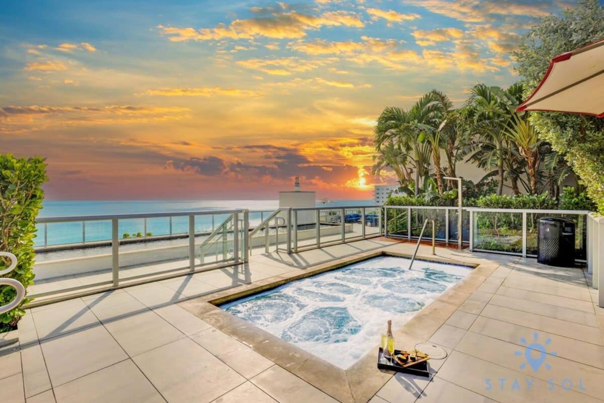 Hollywood Beach Broad - Walk - Amazing Pool - Hot Tub Exterior foto